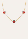 Collar Mariquita Baño Oro