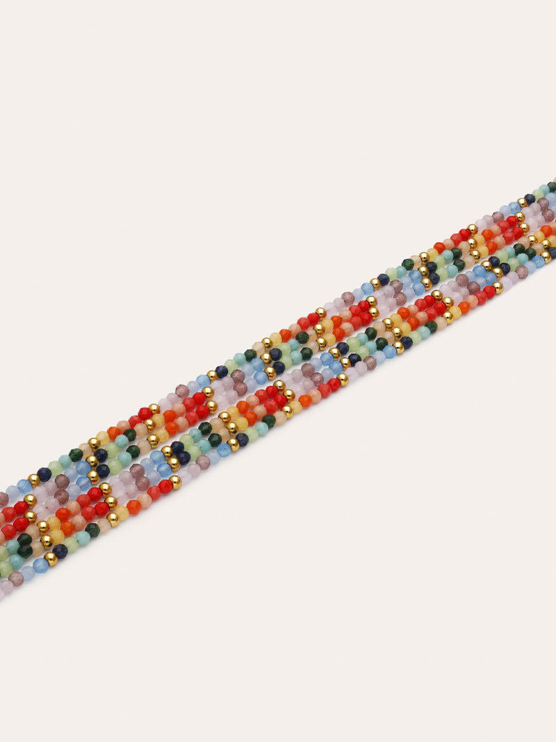 Collar Mawi Colors Acero Baño Oro