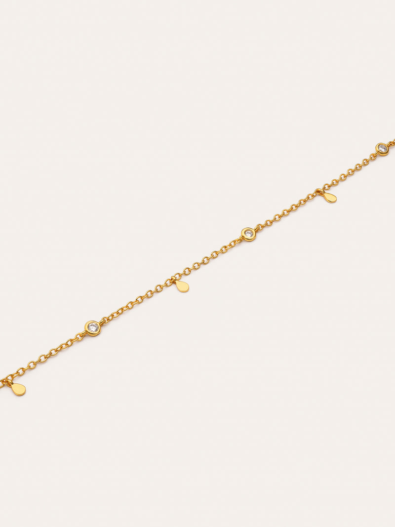 Collier Mini Spark Drop plaqué or