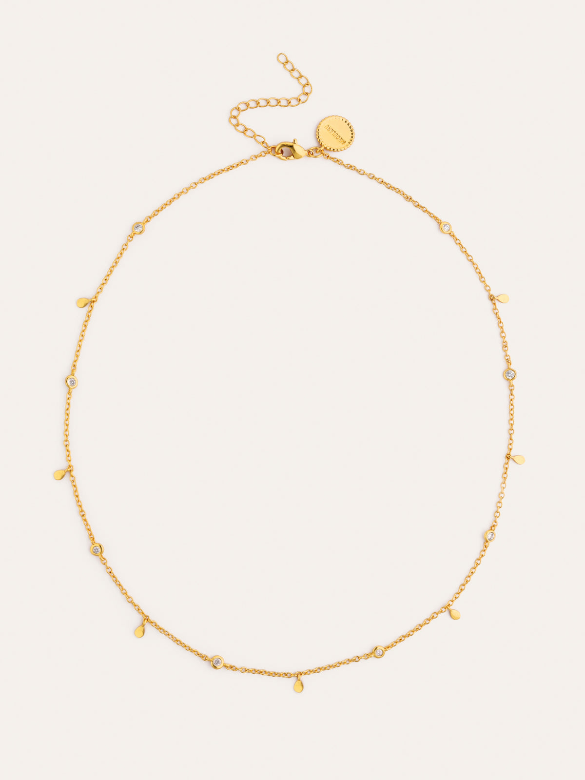 Collier Mini Spark Drop plaqué or - vista 4