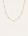 Collier Mini Spark Drop plaqué or