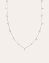Collar Mini Spark Drop Plata