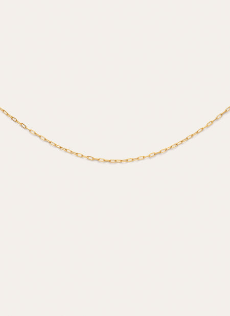 Collier Mini Fine Chic Acier Plaqué Or