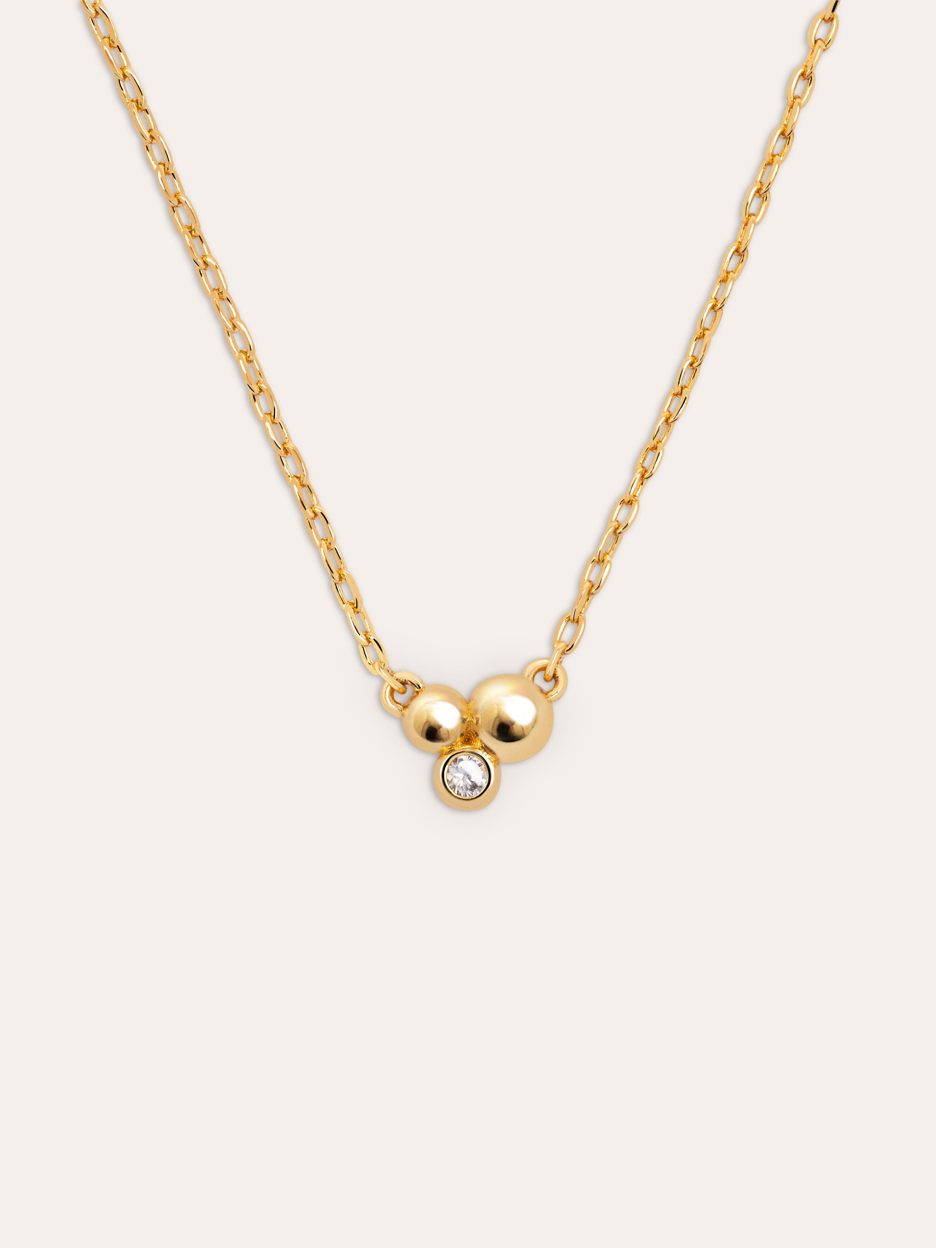 Mini Cava Stainless Steel Gold Necklace
