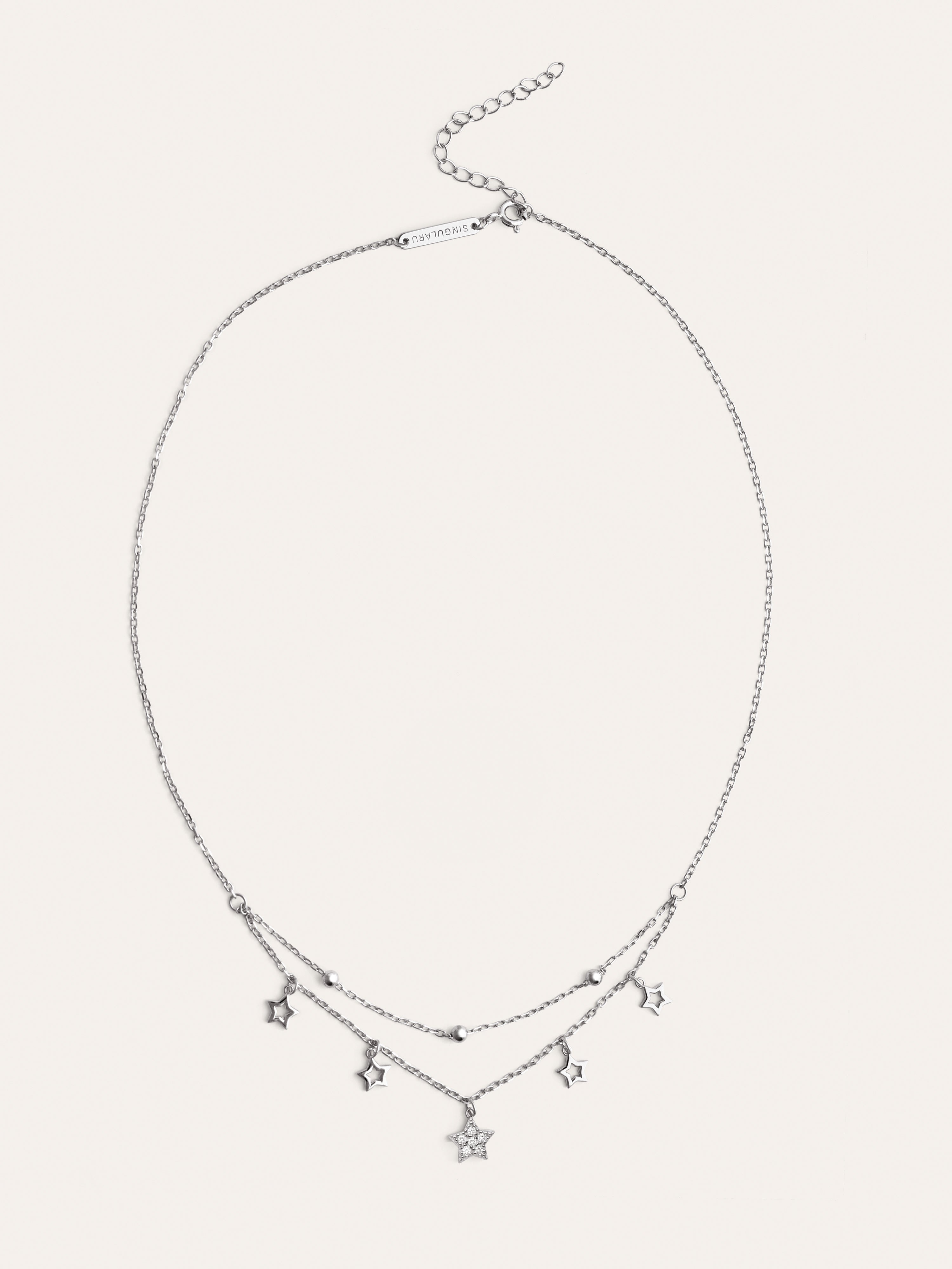 Collar Mil Estrellas Plata