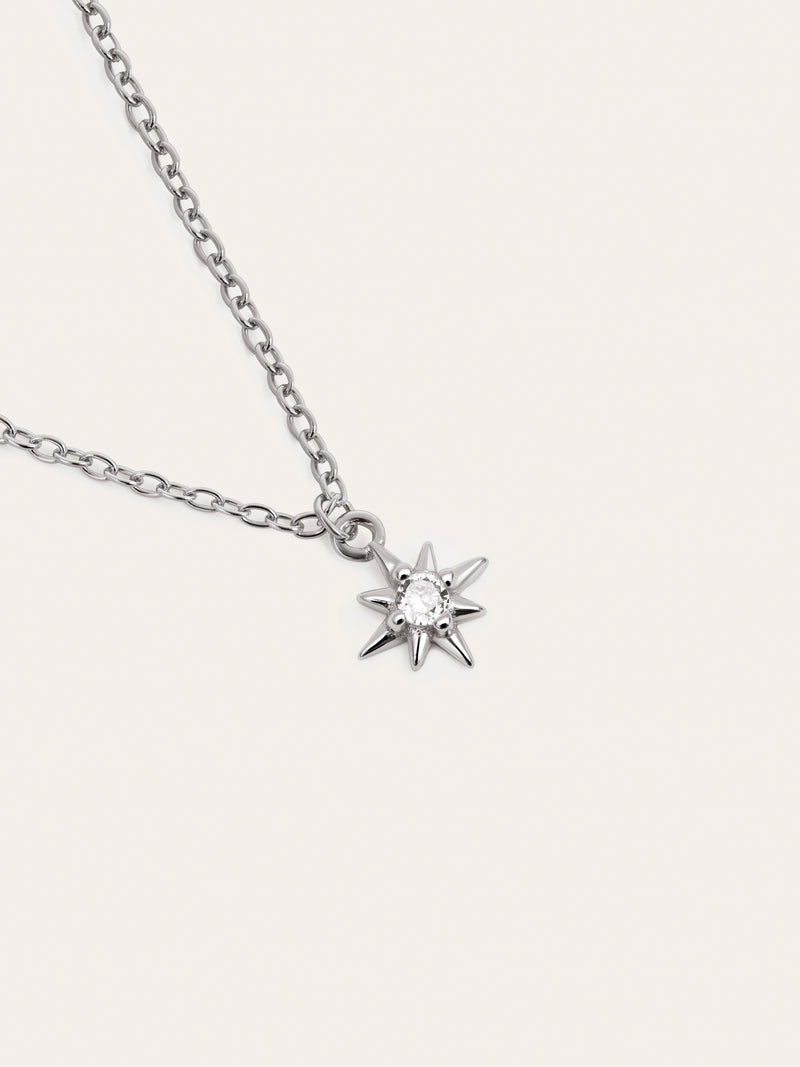 Mini Star Halskette Silber