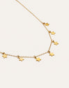 Collar Mini Stars Acero Baño Oro