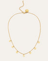 Collar Mini Moons Acero Baño Oro