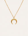 Collier Moonset Acier plaqué or