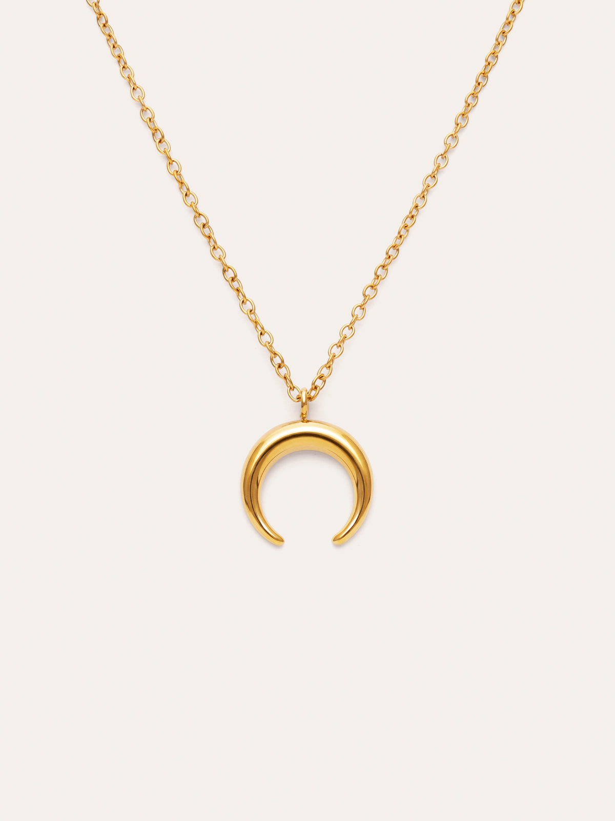Collier Moonset Acier plaqué or