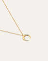 Collar Moonset Plata Baño Oro