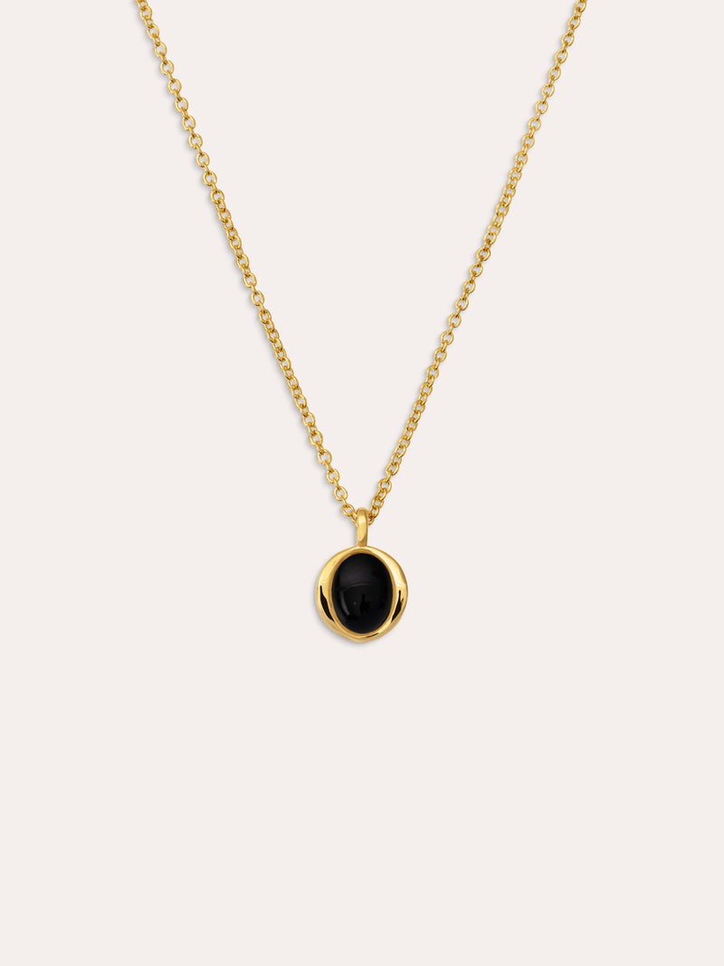 Halskette My Onyx Vergoldet