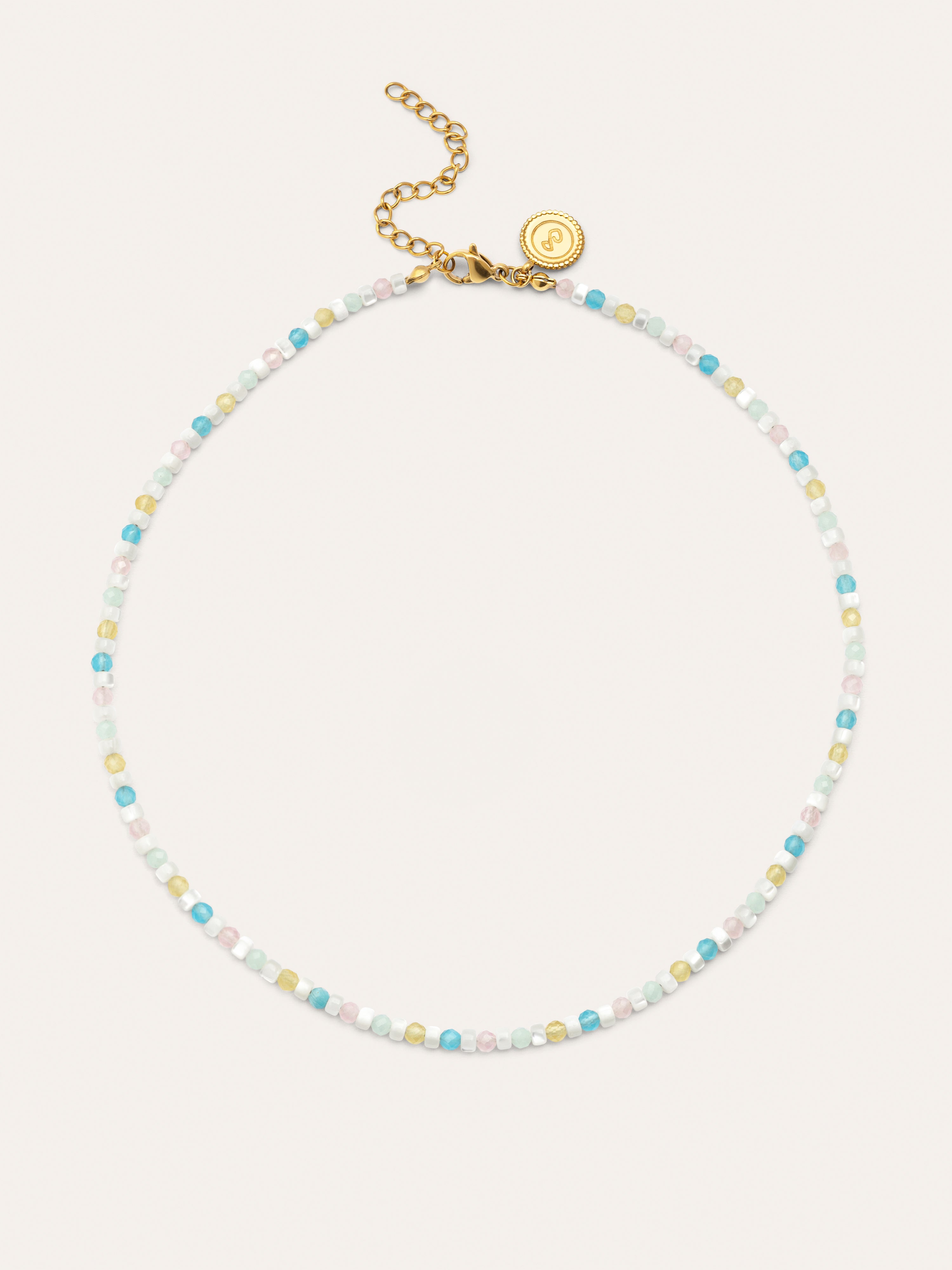 Collar Nacary Acero Baño Oro