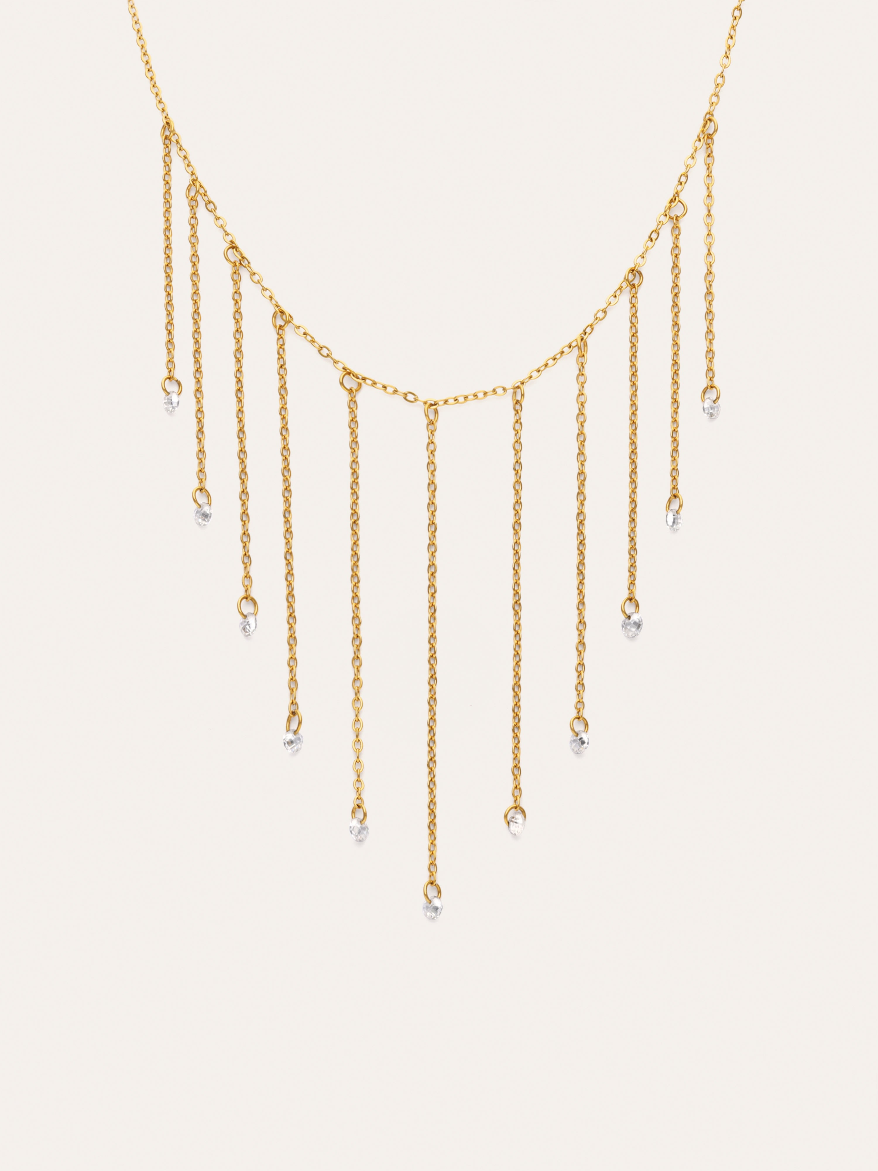 Collar New Clea Acero Baño Oro