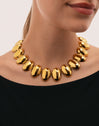 Oceya Necklace Steel Gold Plated