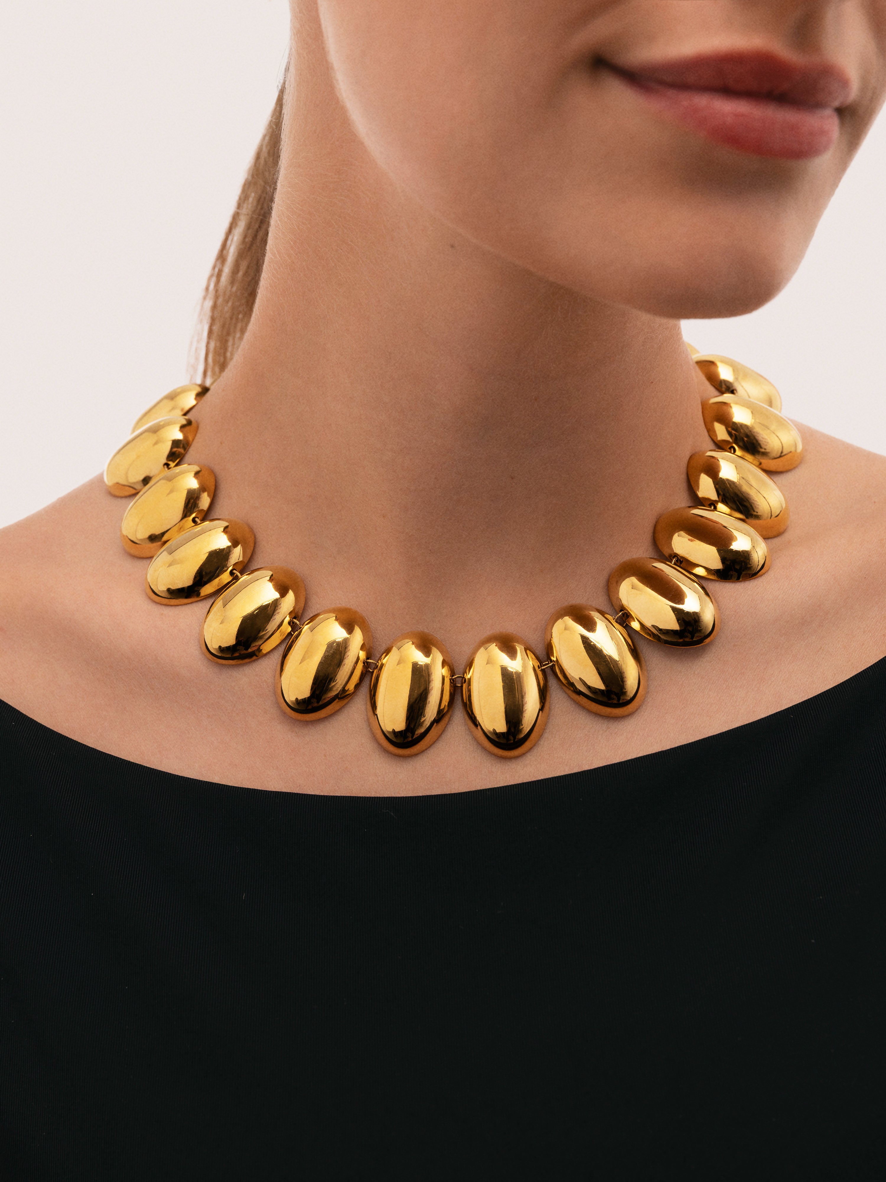 Oceya Necklace Steel Gold Plated