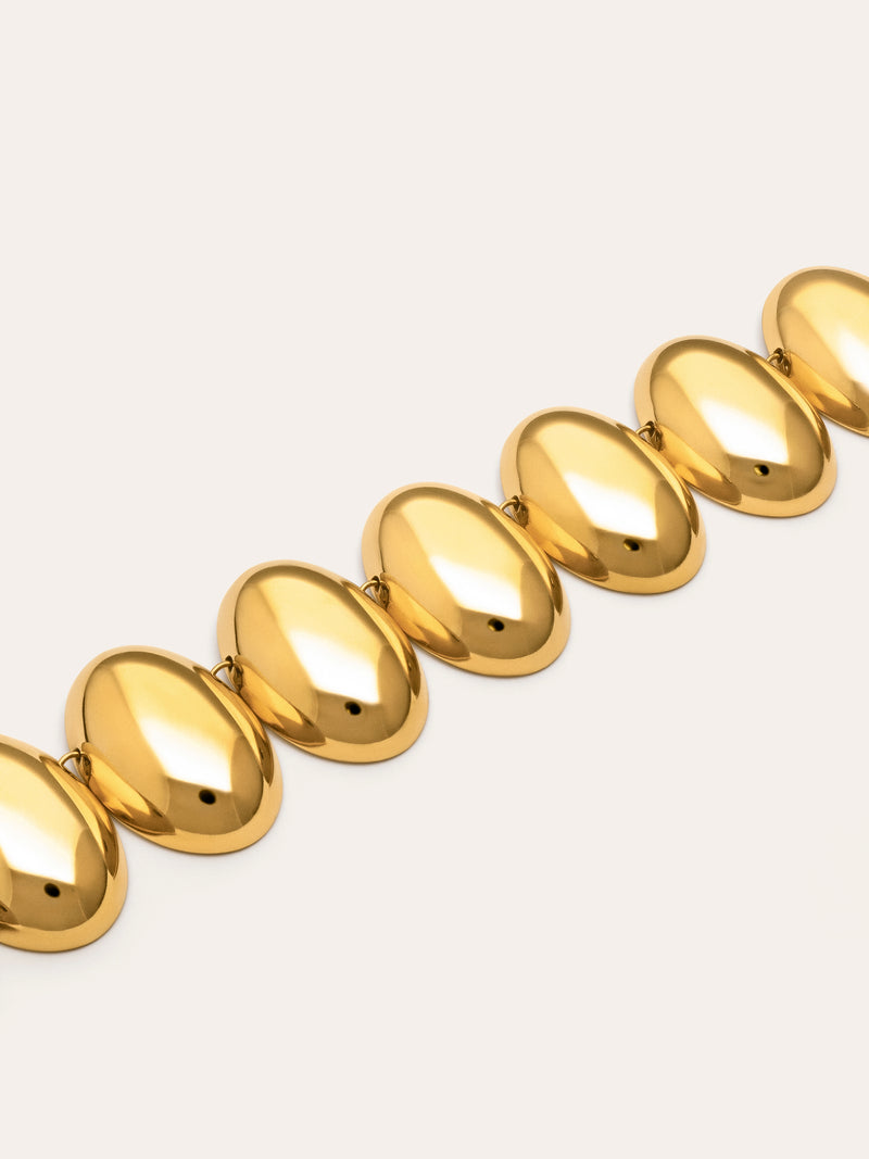 Oceya Necklace Steel Gold Plated