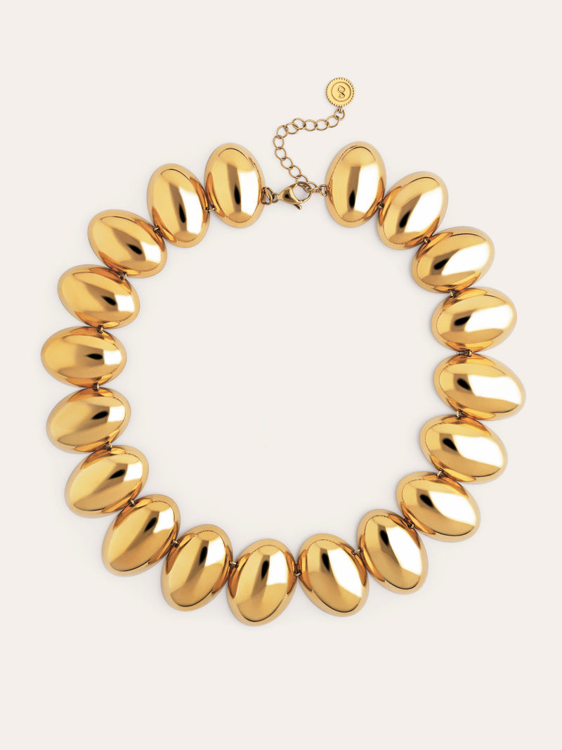 Oceya Necklace Steel Gold Plated