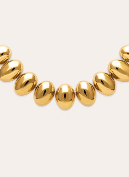 Oceya Necklace Steel Gold Plated