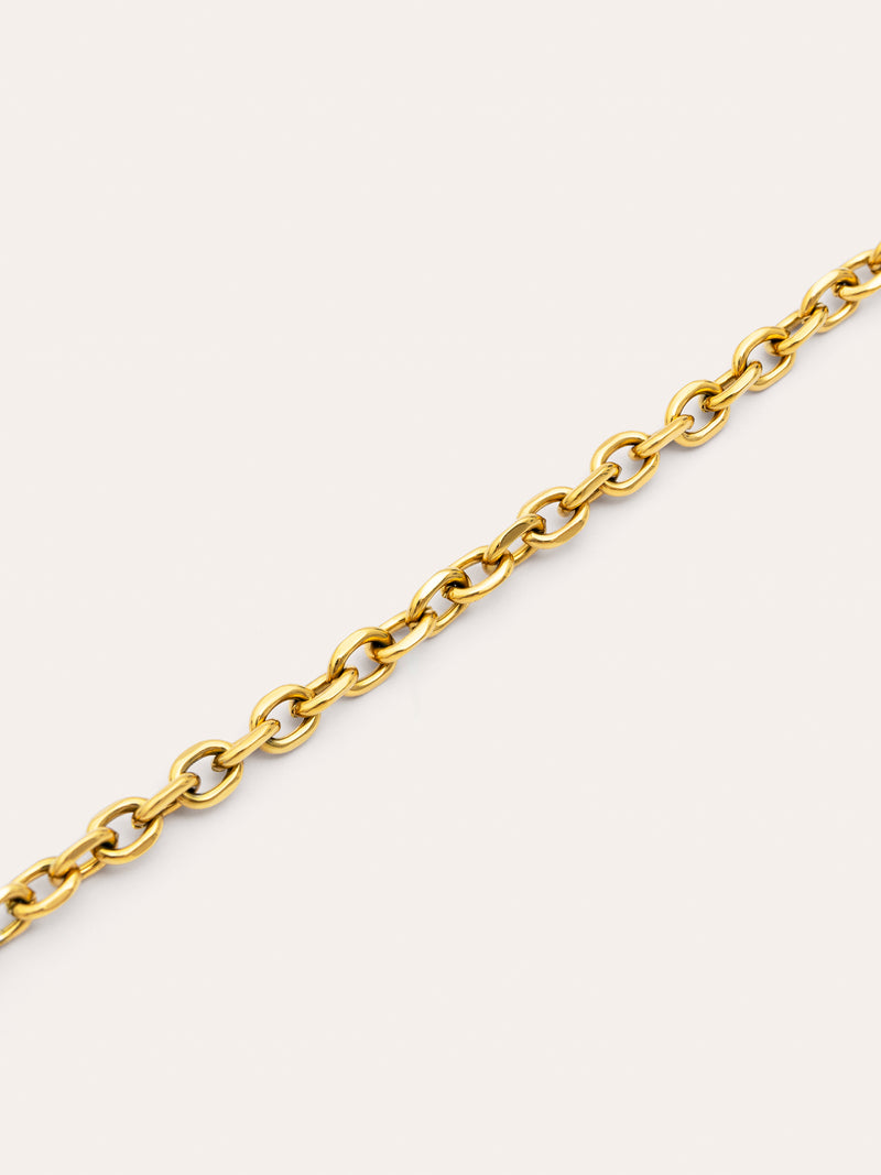 Collier Orla Rope Acier Plaqué Or