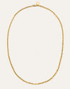 Collar Orla Rope Acero Baño Oro