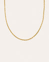 Collar Orla Rope Acero Baño Oro