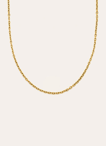 Collier Orla Rope Acier Plaqué Or