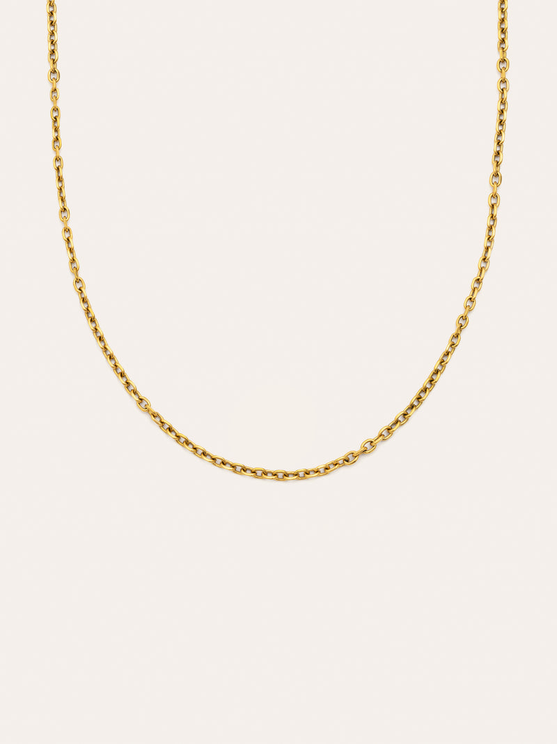 Collier Orla Rope Acier Plaqué Or