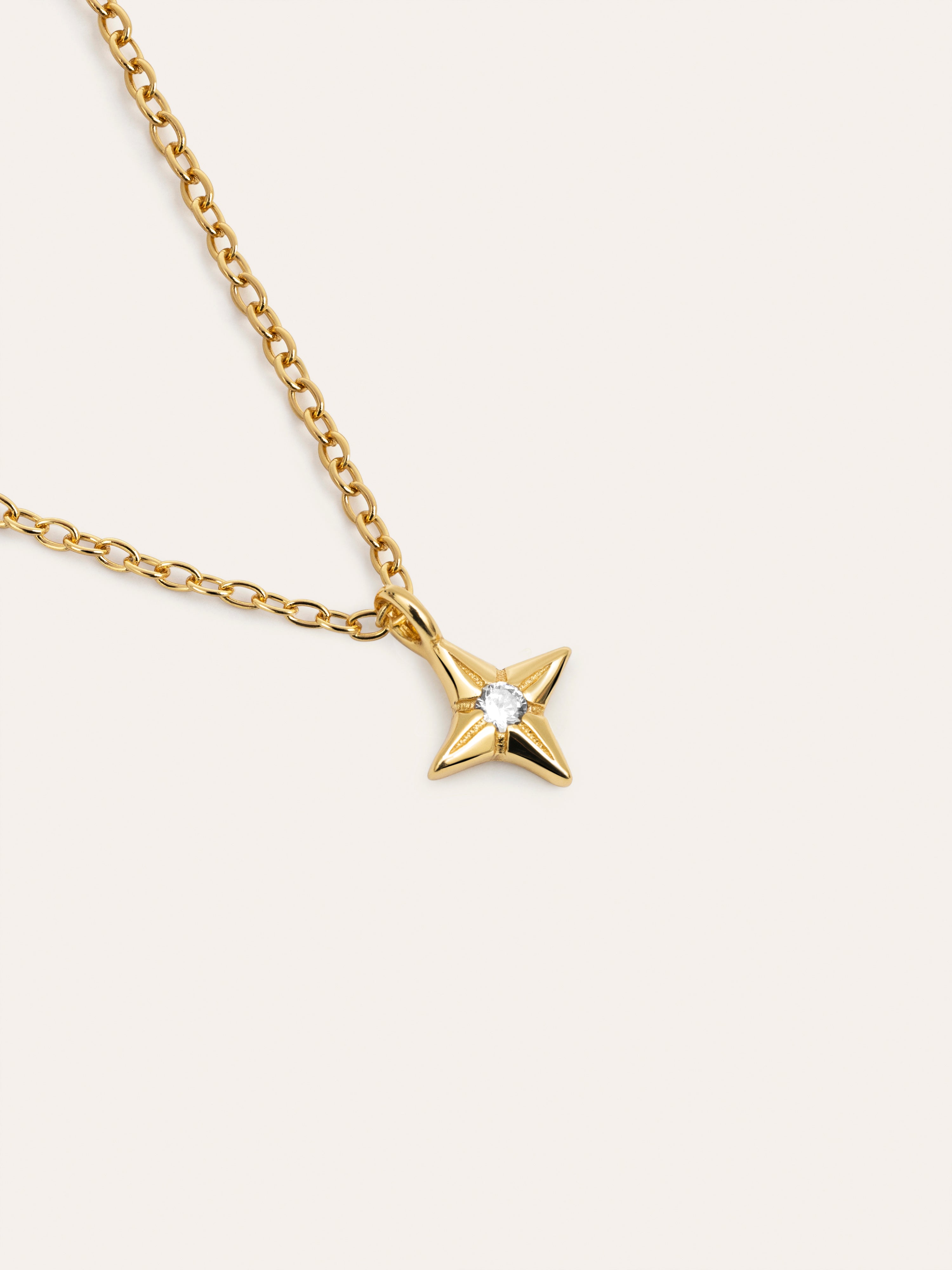 Collar Orion Star Plata Baño Oro