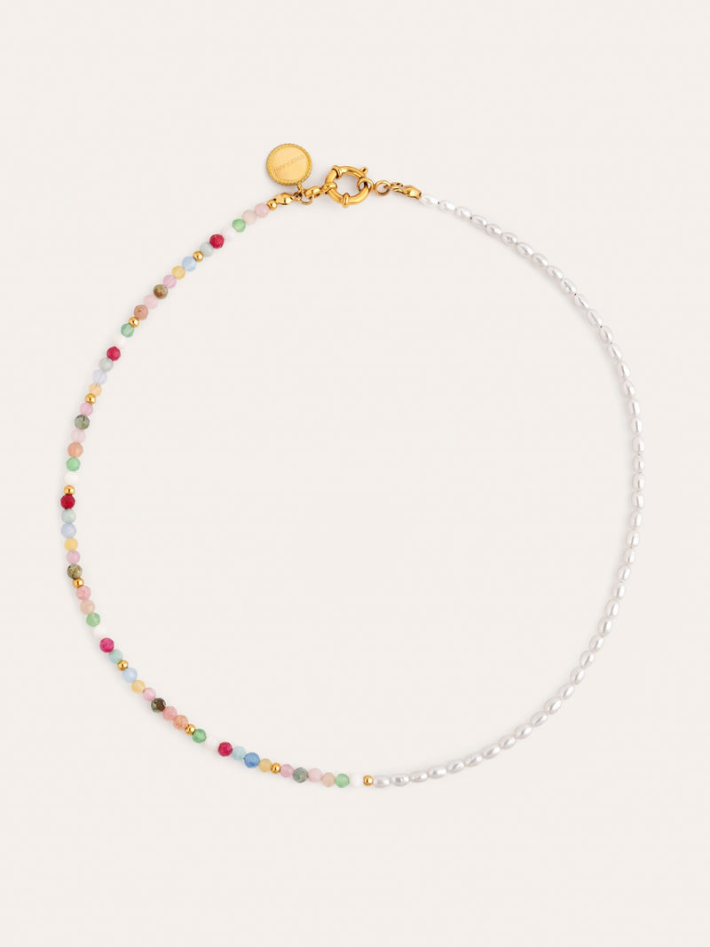 Collar Pompeya Altea Acero Baño Oro