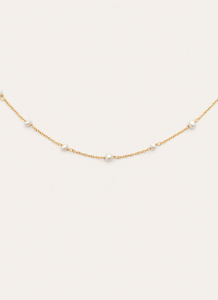 Collier Pearl & Pearls Argent Plaqué Or