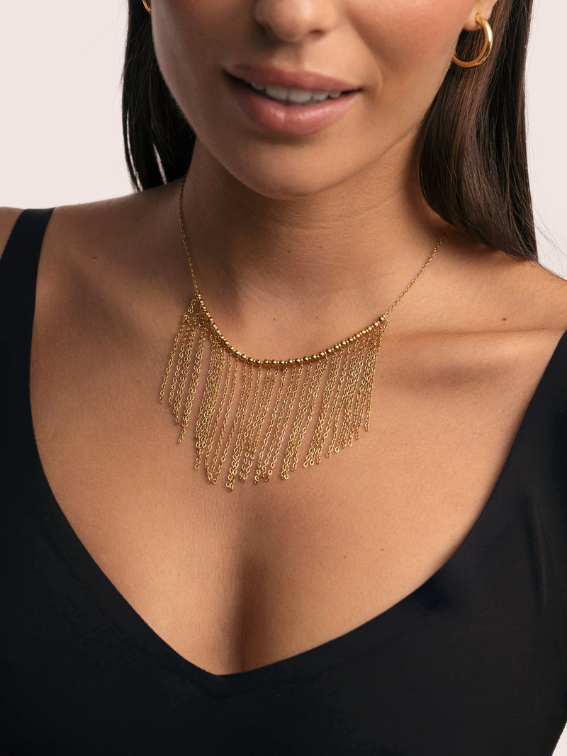 Collier Regina Acier Plaqué Or