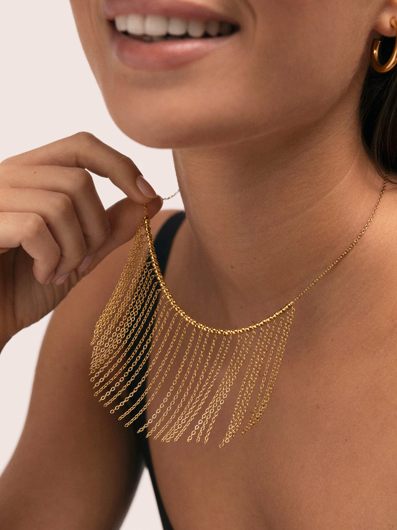 Collier Regina Acier Plaqué Or