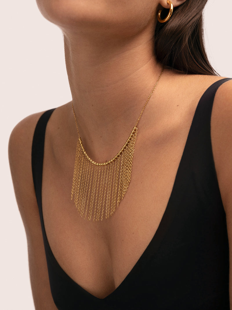 Collier Regina Acier Plaqué Or
