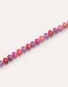 Rosé Stones Stainless Steel Gold Necklace 