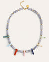 Santorini Necklace Gold Plated Steel