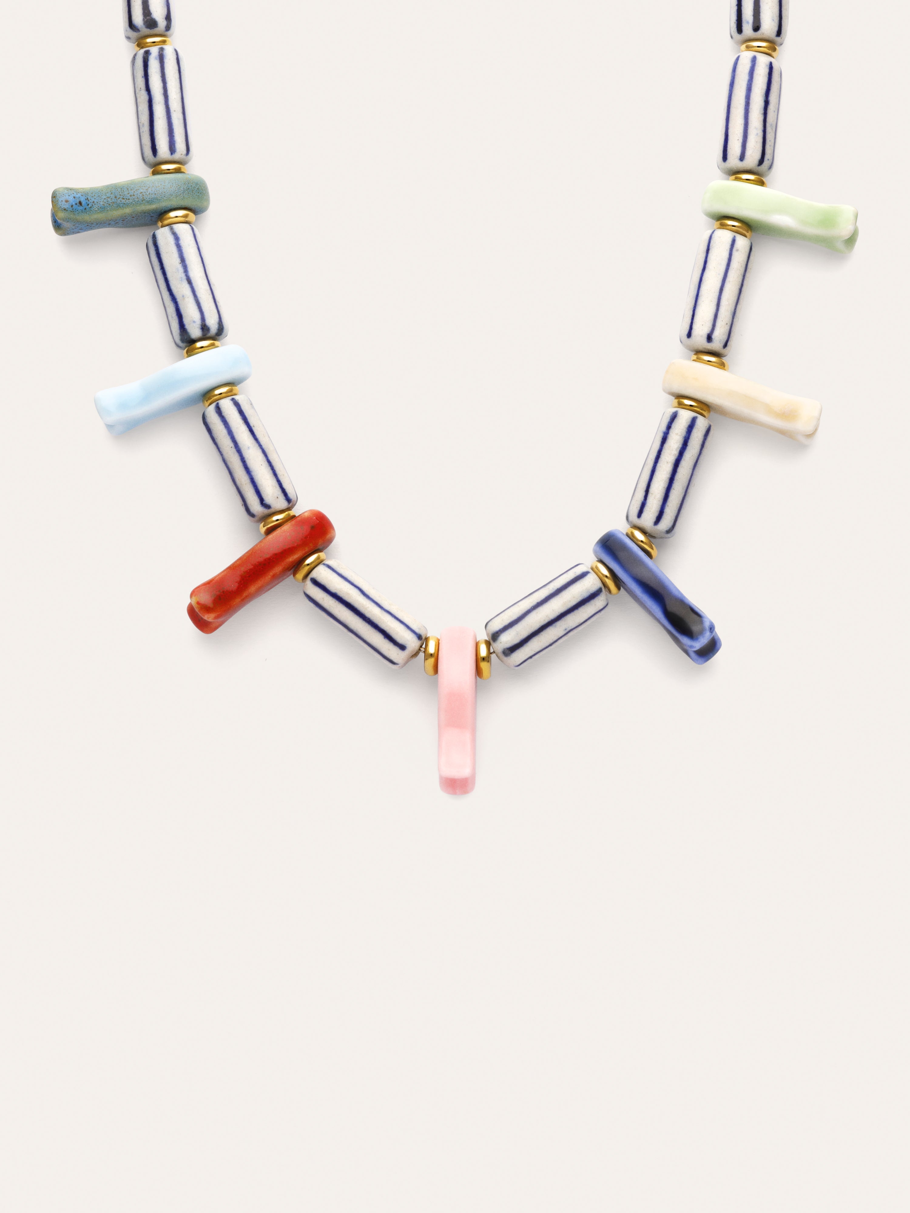 Santorini Necklace Gold Plated Steel