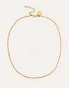 Collar Serpentine Acero Baño Oro