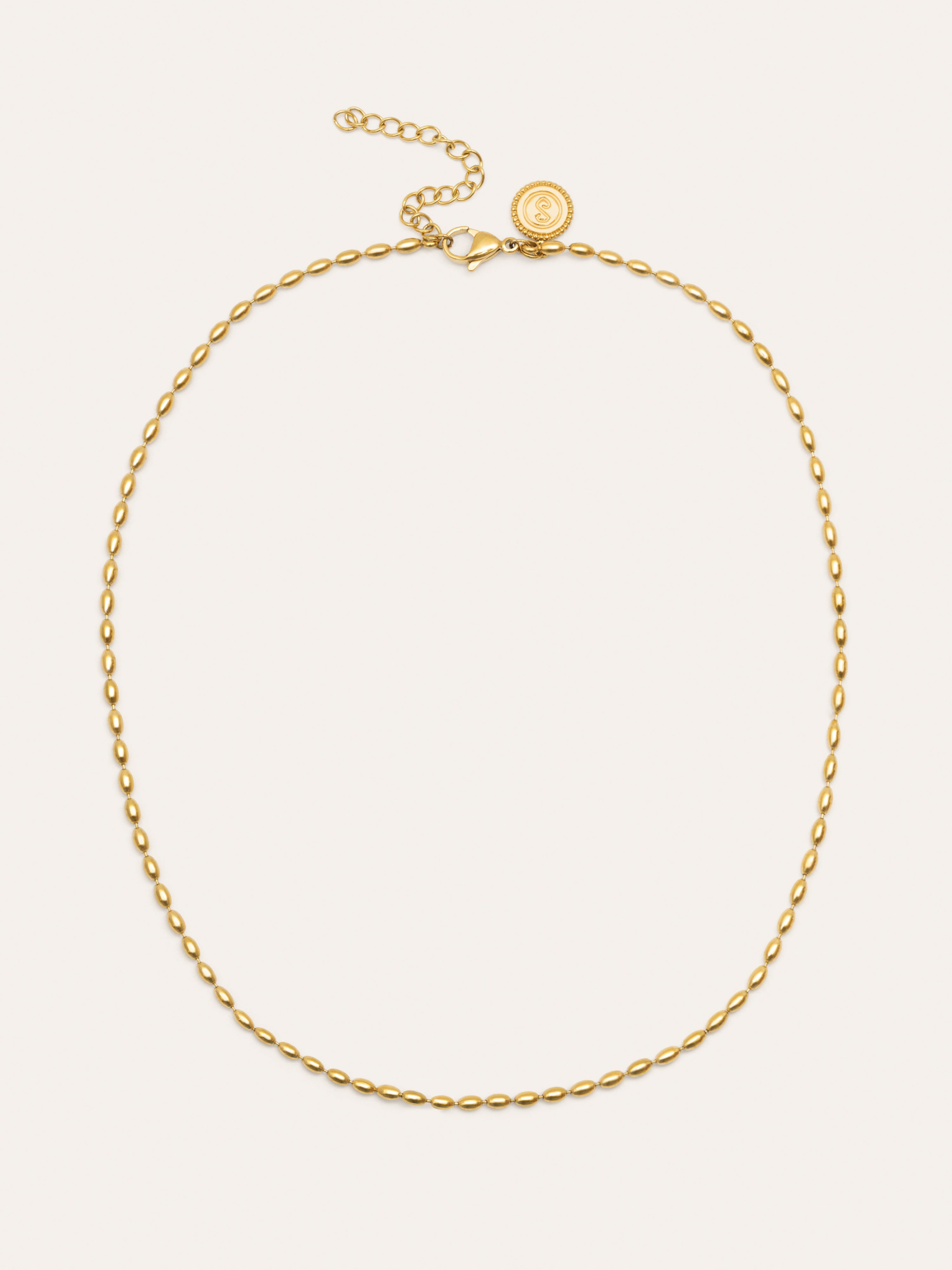 Collar Serpentine Acero Baño Oro