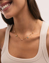 Shamira Dots Necklace Gold Plated Steel