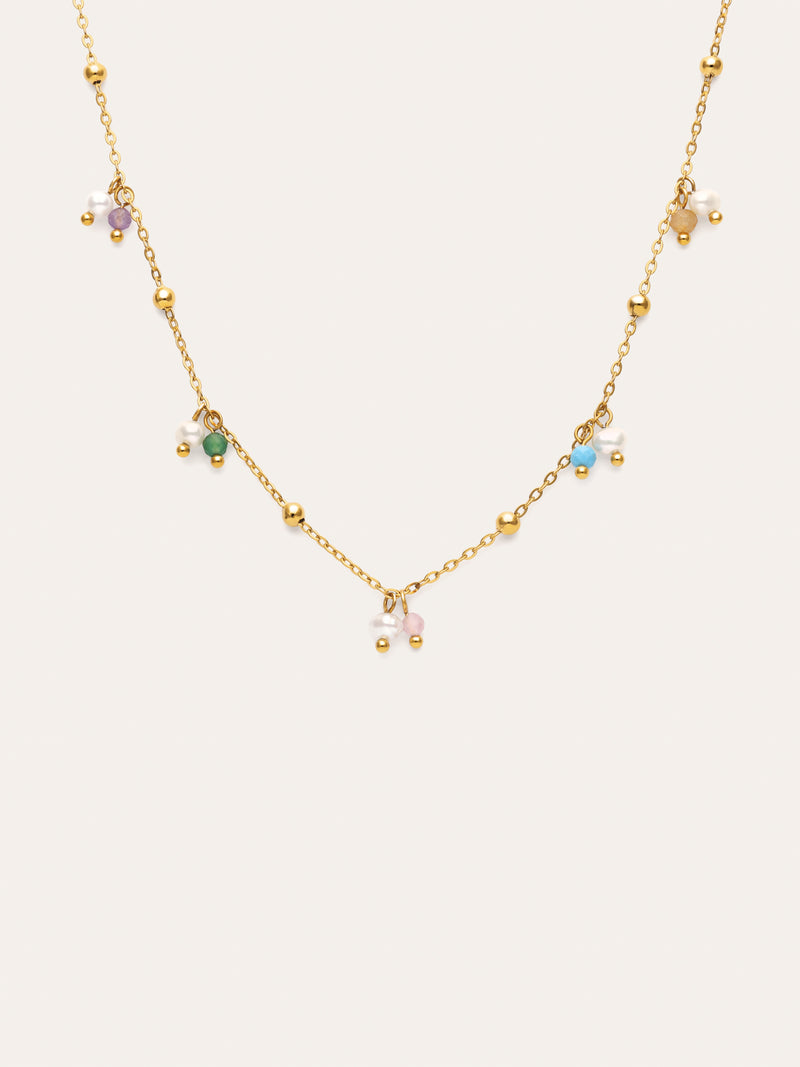 Shamira Dots Necklace Gold Plated Steel