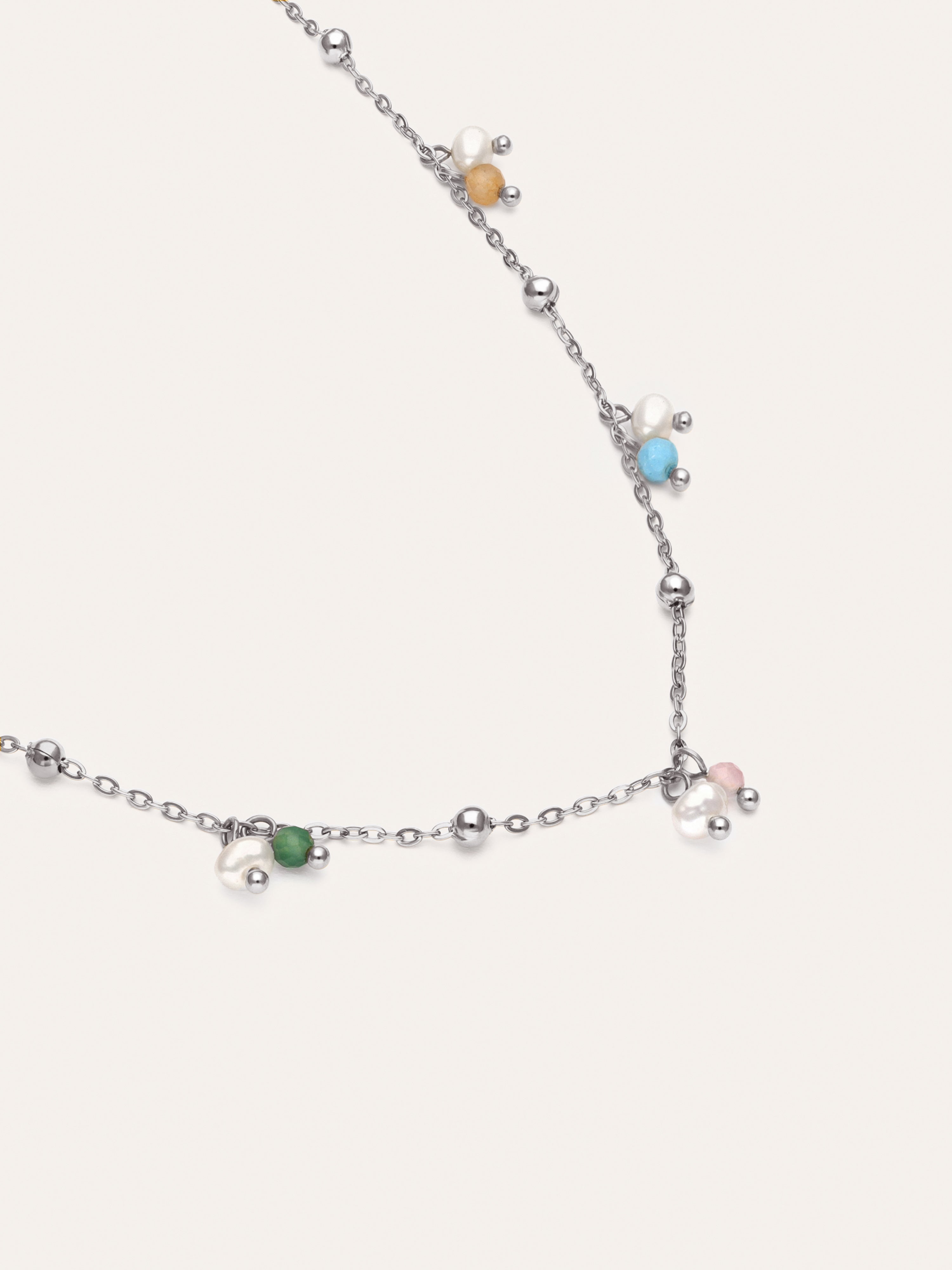 Shamira Dots Necklace Steel