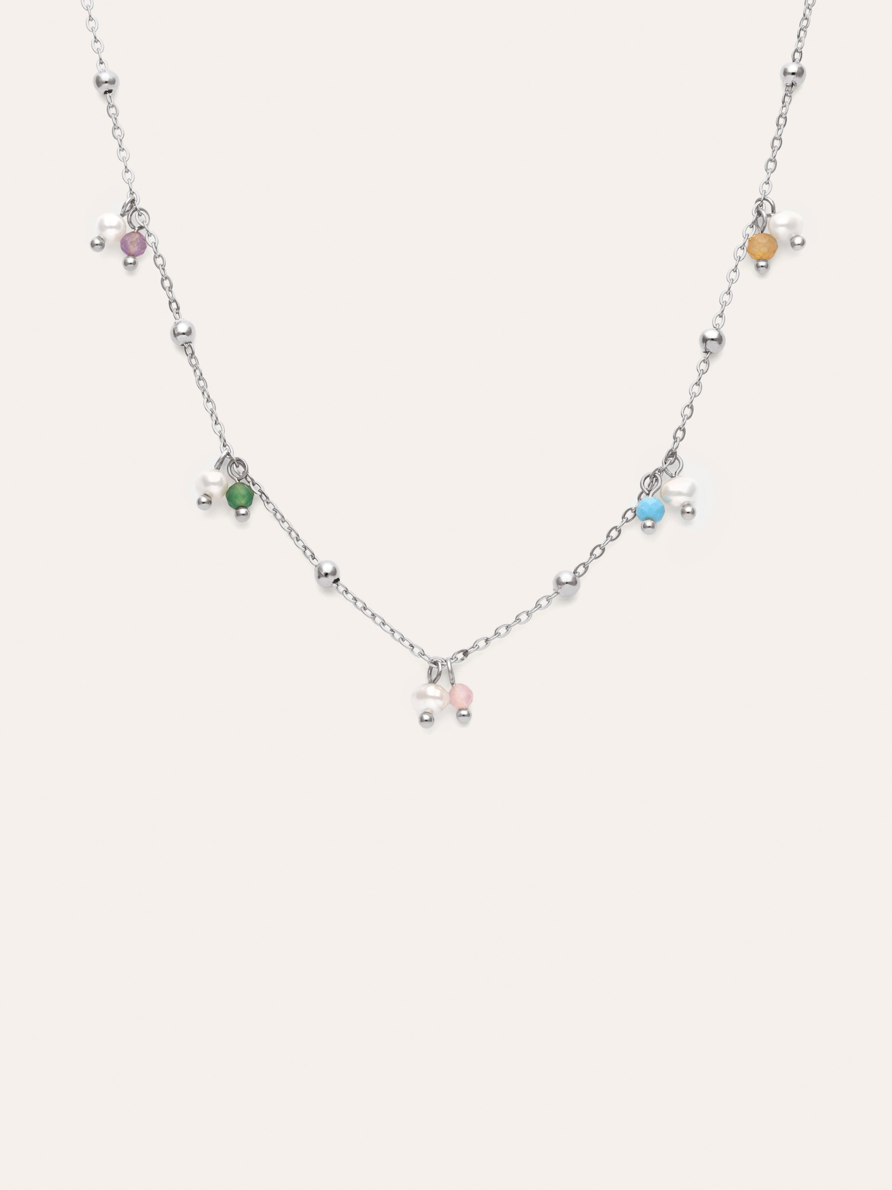 Shamira Dots Necklace Steel