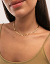 Shells Kette, Edelstahl vergoldet