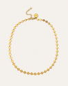Collar Shells Acero Baño Oro