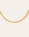 Collar Shells Acero Baño Oro