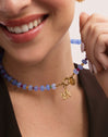 Collar Skycolor Stones Acero Baño Oro
