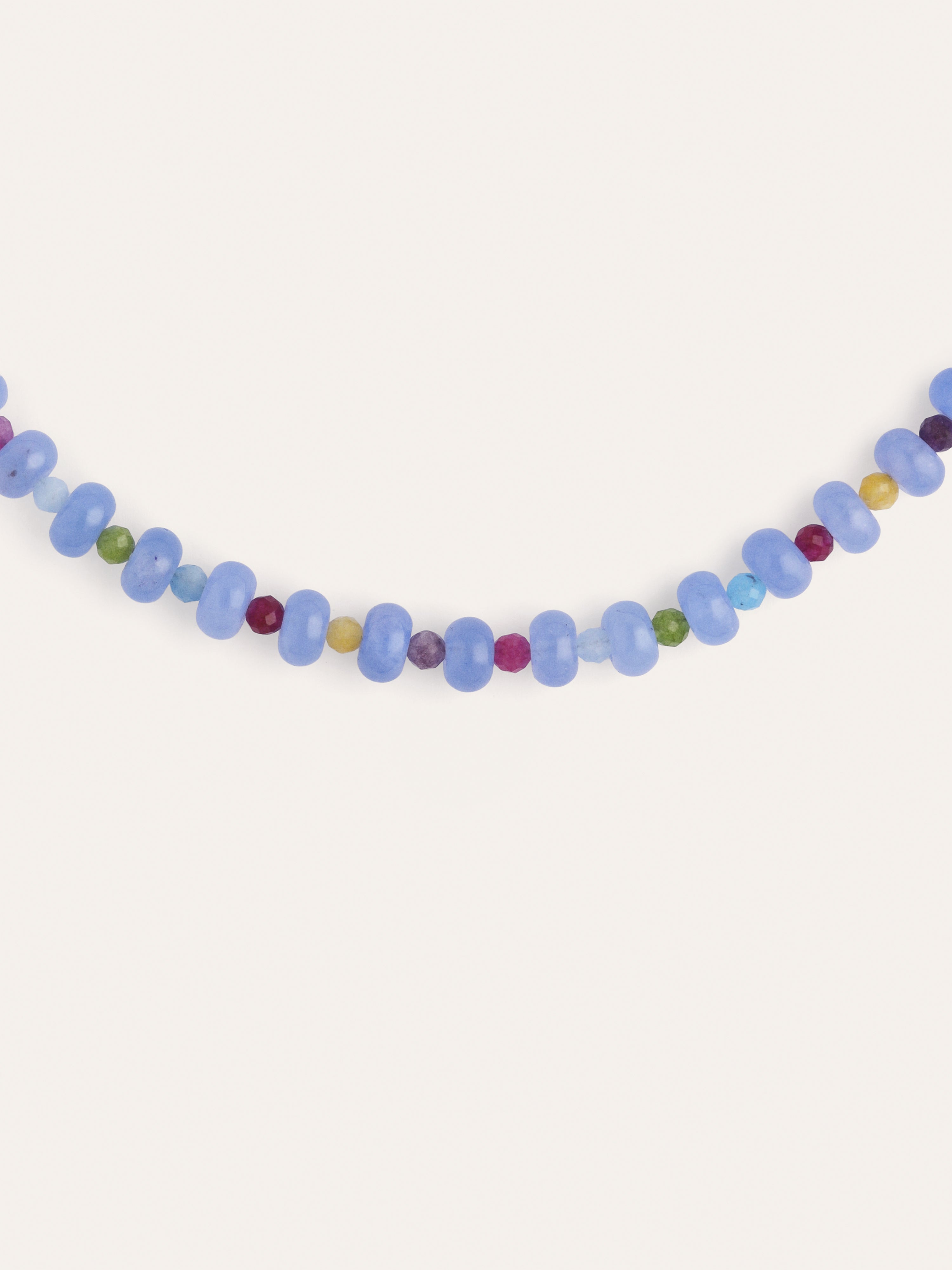 Collar Skycolor Stones Acero Baño Oro