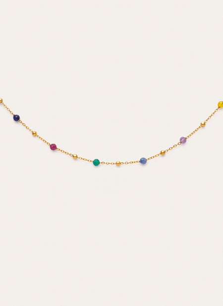 Collana Sophie Colors Acciaio Placcata Oro