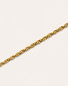 Collar Spinning Rope Chain Acero Baño Oro